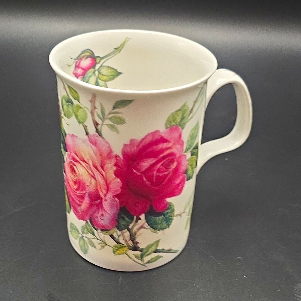 Vintage 1992 Roy Kirkham English Rose Fine Bone China Mug Made in England
